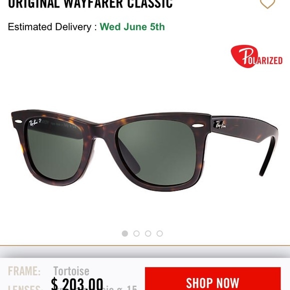 Ray Ban Wayfarer Polarized - Picture 3 of 3